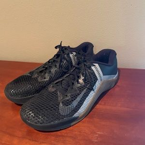 Nike Metcon 6 Crossfit Training Shoes Mens Size 10.5 Black Gum Athletic Sneakers